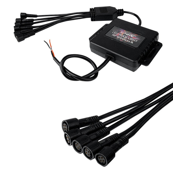 DL-RL-G3-6PC - Victory Series Remote Controlled Multico Rock Lights