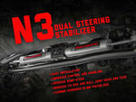 N3 Steering Stabilizer Dual | 2.5-8 Inch Lift | Jeep Gladiator JT (20-23)/Wrangler JL (18-23)