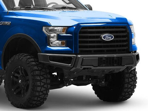 Raptor Style Front Bumper; Matte Gray (15-17 F-150, Excluding Raptor)