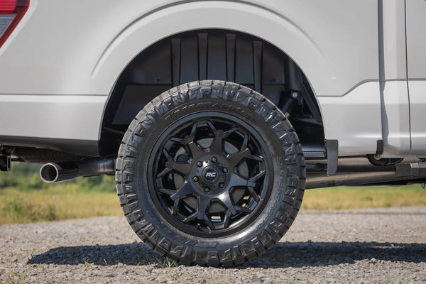 Rough Country 80 Series Wheel One-Piece | Semi Gloss Black | 20x10 | 6x135 | -19mm
