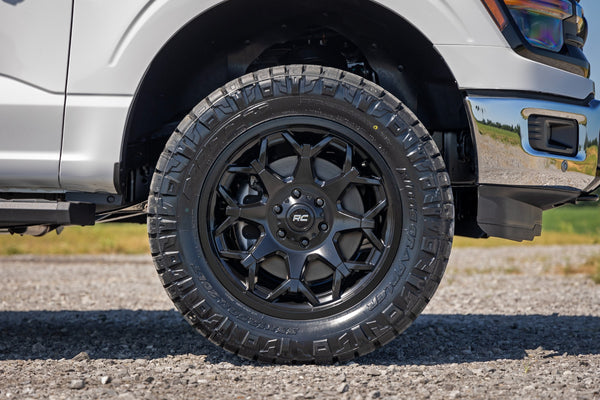 Rough Country 80 Series Wheel One-Piece | Semi Gloss Black | 20x10 | 6x135 | -19mm