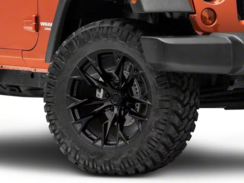 Fuel Wheels Flame Blackout Wheel; 20x10; -18mm Offset (18-25 Jeep Wrangler JL)