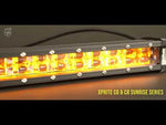 Double Row White LED Light Bar with Amber Backlight | Sunrise Series  WL-C8AMBER-120SS     22" LED Light Bar