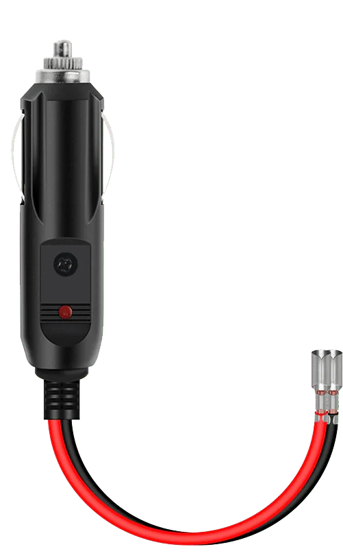 1  Cigarette Lighter Male Plug Extension Cable