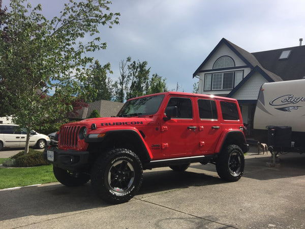3.5in Suspension Lift Kit with Control Arm Drop with Vertex Reservoir Shocks for 18-23 Jeep Wrangler JL Unlimited