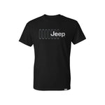 Jeep Merchandise Short Sleeve Men's Jeep Grille Tee Shirt in Black