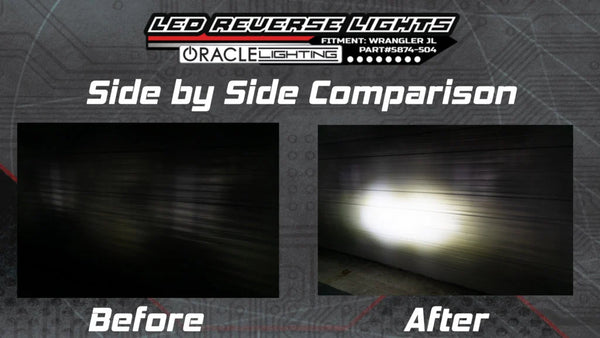 Oracle Lighting 5874-504 Rear Bumper LED Reverse Lights for 18-25 Jeep Wrangler JL