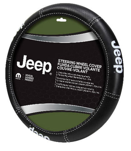Plasticolor 006695R01 Deluxe Jeep Logo Steering Wheel Cover