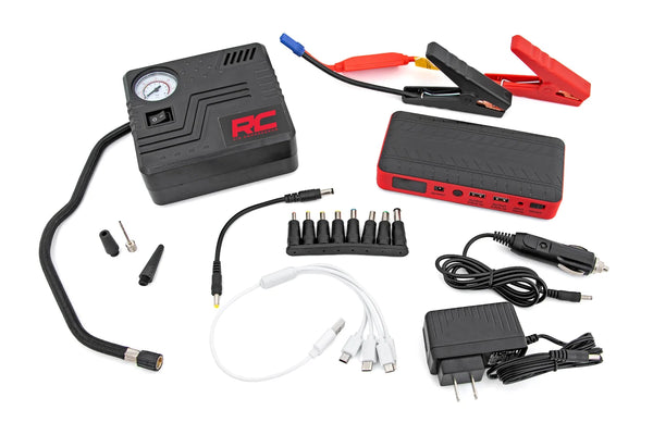 Battery Jumper And Air Compressor Combo