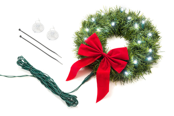 12-Volt LED Christmas Wreath