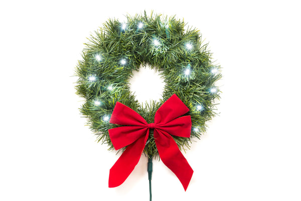 12-Volt LED Christmas Wreath