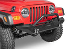 TACTIK Winch Ready Front Bumper with Hoop & D-Rings for 97-06 Jeep Wrangler TJ & Unlimited