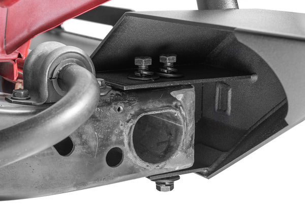 TACTIK Winch Ready Front Bumper with Hoop & D-Rings for 97-06 Jeep Wrangler TJ & Unlimited