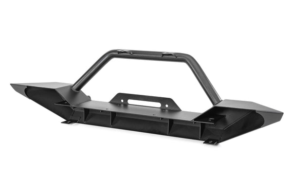 TACTIK Winch Ready Front Bumper with Hoop & D-Rings for 97-06 Jeep Wrangler TJ & Unlimited