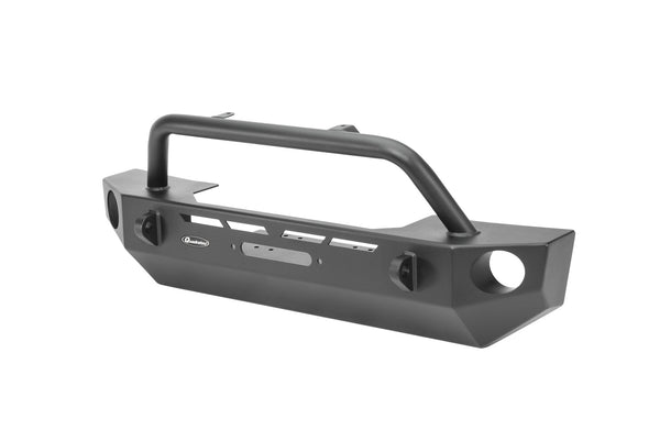 QRC Front Winch Ready Bumper Full Width Without Winch for 18-24 Jeep Wrangler JL and 20-24 Gladiator JT