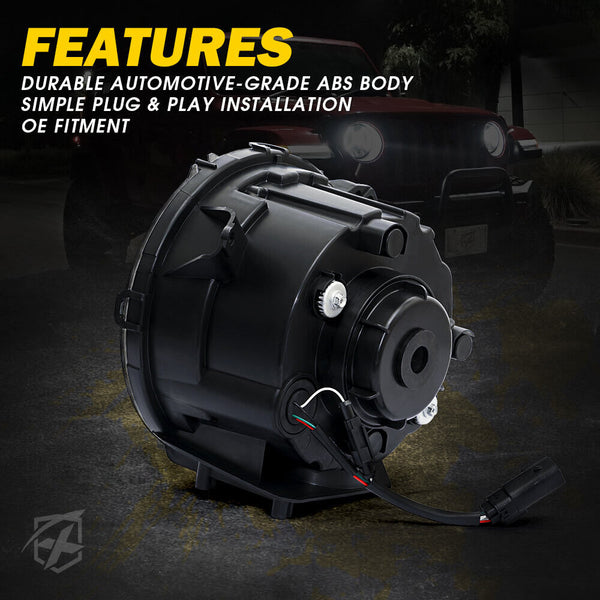 9" DRL LED Headlights Jeep Wrangler JL / Gladiator JT (2018-2023) X-Pro CREE LED Dark Bat Series w/ DRL