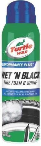 Turtle Wax 18oz Wet 'N Black Vehicle Tire Foam & Shine Cleaner