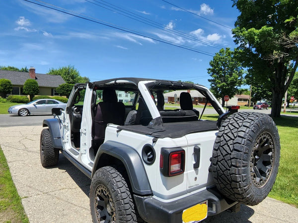 MasterTop Summer Combo Top Plus In Black Diamond for 18-23 Jeep Wrangler JL Unlimited with Hardtop
