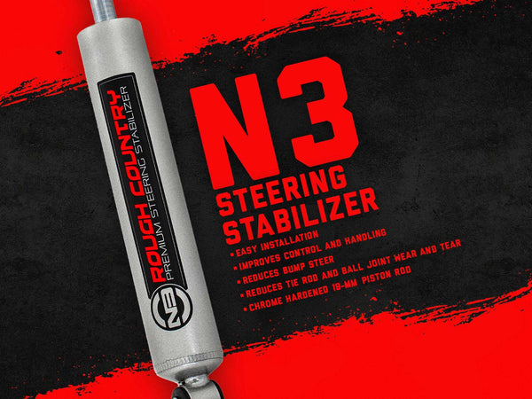 N3 Steering Stabilizer Relocation Bracket | Jeep Wrangler JK/Wrangler Unlimited (07-18)